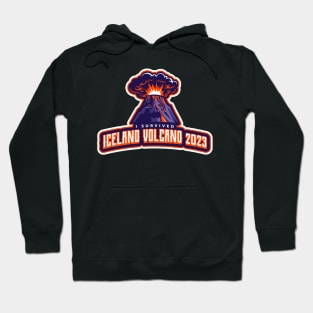 I survived Iceland Volcano 2023 Hoodie